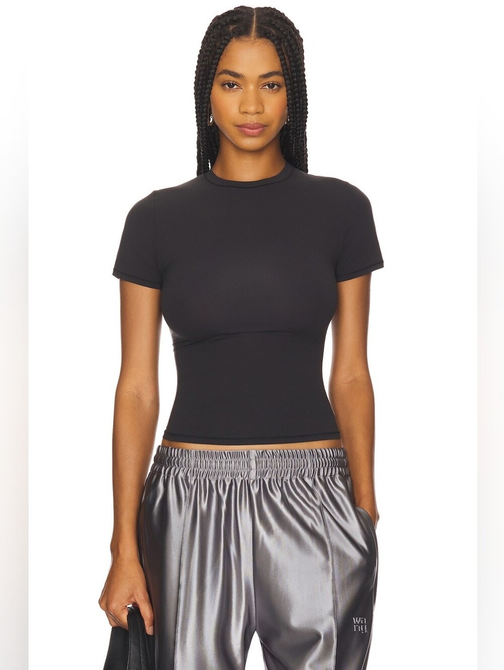 NWT SKIMS Fits Everybody T Shirt In Onyx Medium